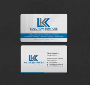 Business Card Design by INDIAN_Ashok for LKK SOLUTION SERVICES LTD | Design: #27466309