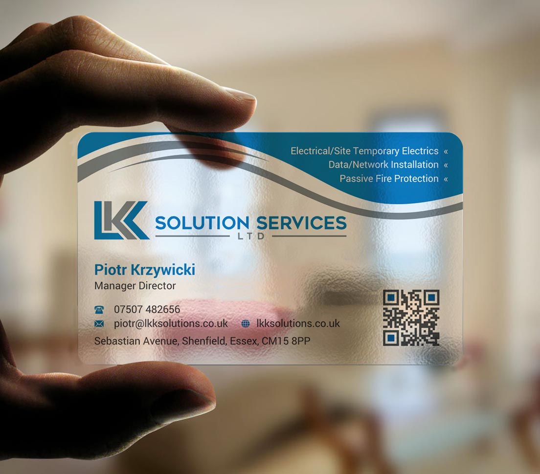 Business Card Design by INDIAN_Ashok for LKK SOLUTION SERVICES LTD | Design #27466369