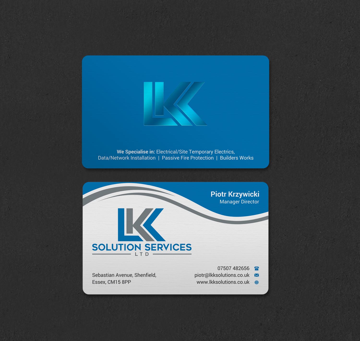 Business Card Design by INDIAN_Ashok for LKK SOLUTION SERVICES LTD | Design #27466371
