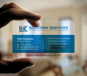 Business Card Design by INDIAN_Ashok for LKK SOLUTION SERVICES LTD | Design: #27466373