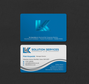 Business Card Design by INDIAN_Ashok for LKK SOLUTION SERVICES LTD | Design: #27466374