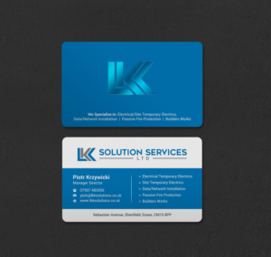 Business Card Design by INDIAN_Ashok for LKK SOLUTION SERVICES LTD | Design: #27466382