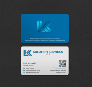 Business Card Design by INDIAN_Ashok for LKK SOLUTION SERVICES LTD | Design: #27466386