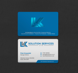Business Card Design by INDIAN_Ashok for LKK SOLUTION SERVICES LTD | Design: #27466387