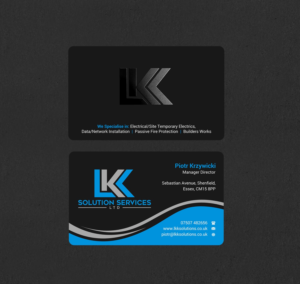 Business Card Design by INDIAN_Ashok for LKK SOLUTION SERVICES LTD | Design: #27466391