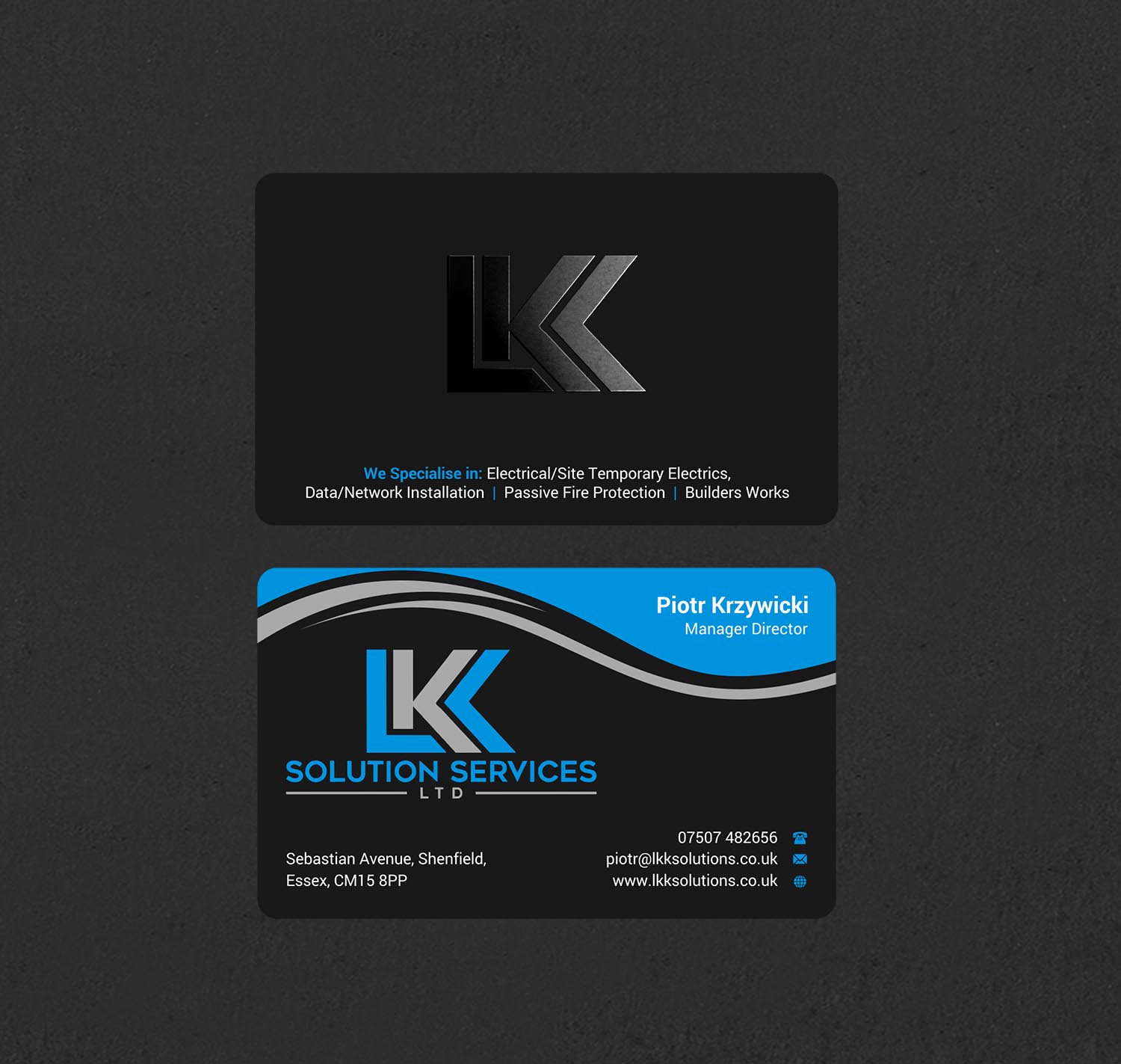 Business Card Design by INDIAN_Ashok for LKK SOLUTION SERVICES LTD | Design #27466396