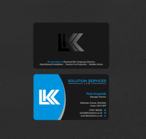 Business Card Design by INDIAN_Ashok for LKK SOLUTION SERVICES LTD | Design: #27466397