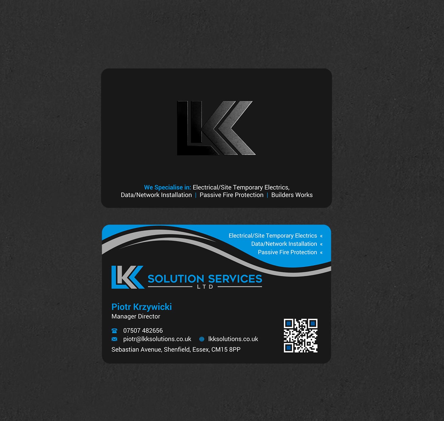 Business Card Design by INDIAN_Ashok for LKK SOLUTION SERVICES LTD | Design #27466400