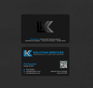 Business Card Design by INDIAN_Ashok for LKK SOLUTION SERVICES LTD | Design: #27466402