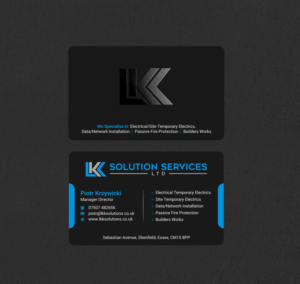 Business Card Design by INDIAN_Ashok for LKK SOLUTION SERVICES LTD | Design: #27466404