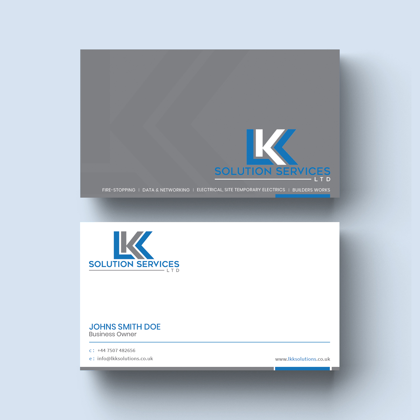 Business Card Design by ubaidomar for LKK SOLUTION SERVICES LTD | Design #27472880