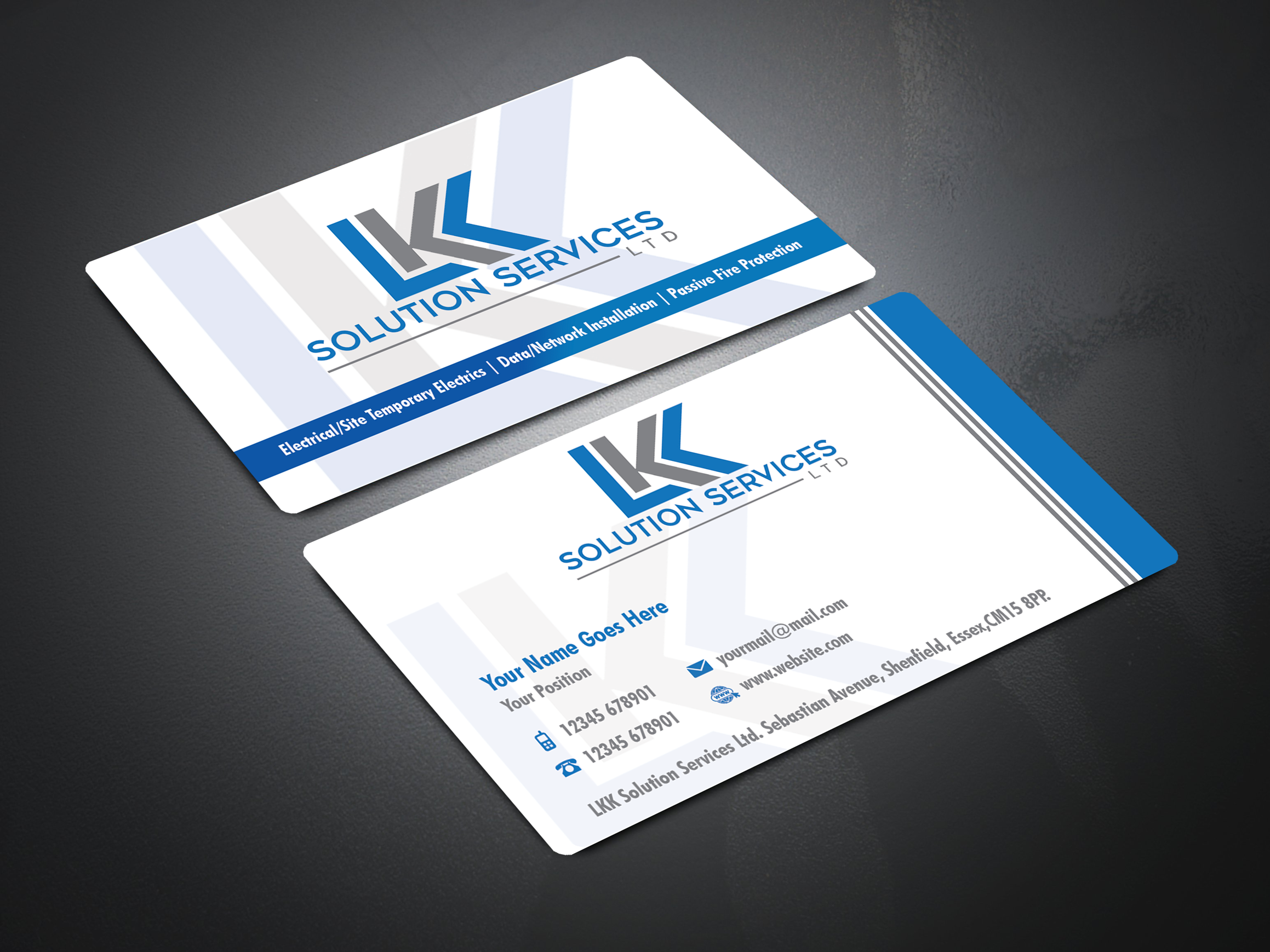 Diseño de Tarjeta de Presentación por Sajin para LKK SOLUTION SERVICES LTD | Diseño #27461358