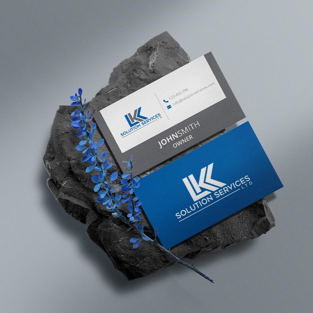Diseño de Tarjeta de Presentación por highmaxlogodesigns para LKK SOLUTION SERVICES LTD | Diseño #27461327