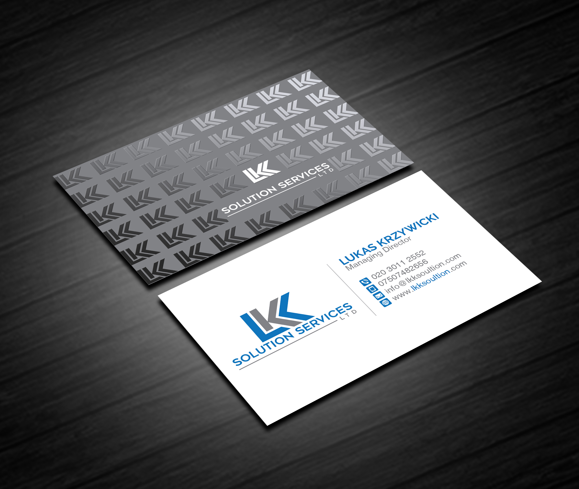 Business Card Design by Creations Box 2015 for LKK SOLUTION SERVICES LTD | Design #27494913