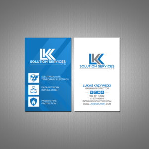 Business Card Design by Creations Box 2015 for LKK SOLUTION SERVICES LTD | Design: #27495334