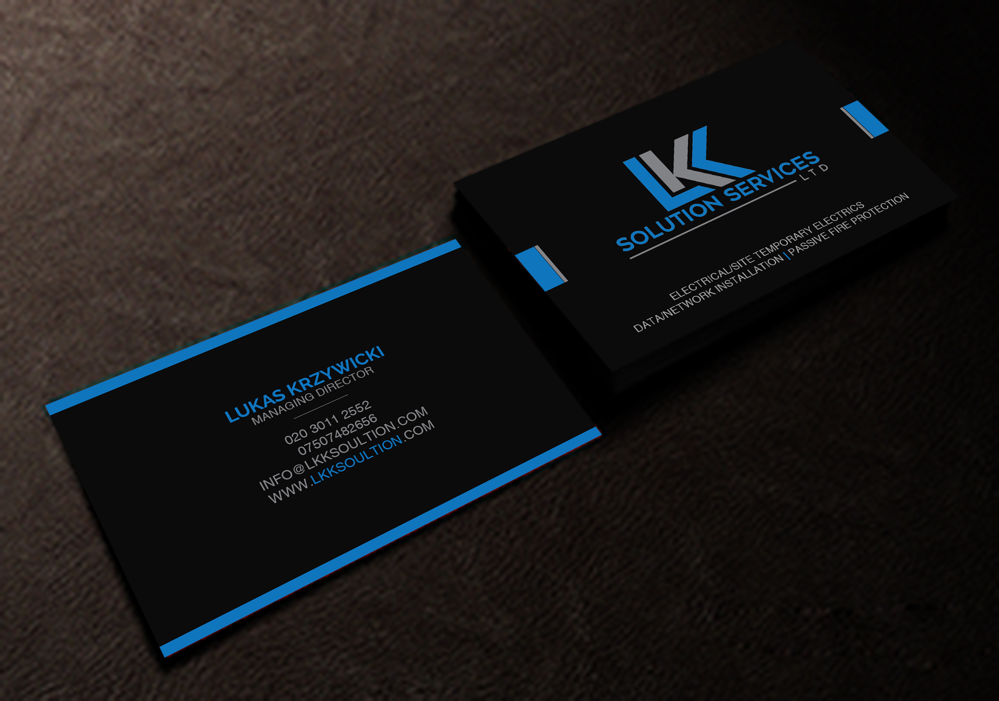 Business Card Design by Creations Box 2015 for LKK SOLUTION SERVICES LTD | Design #27495339