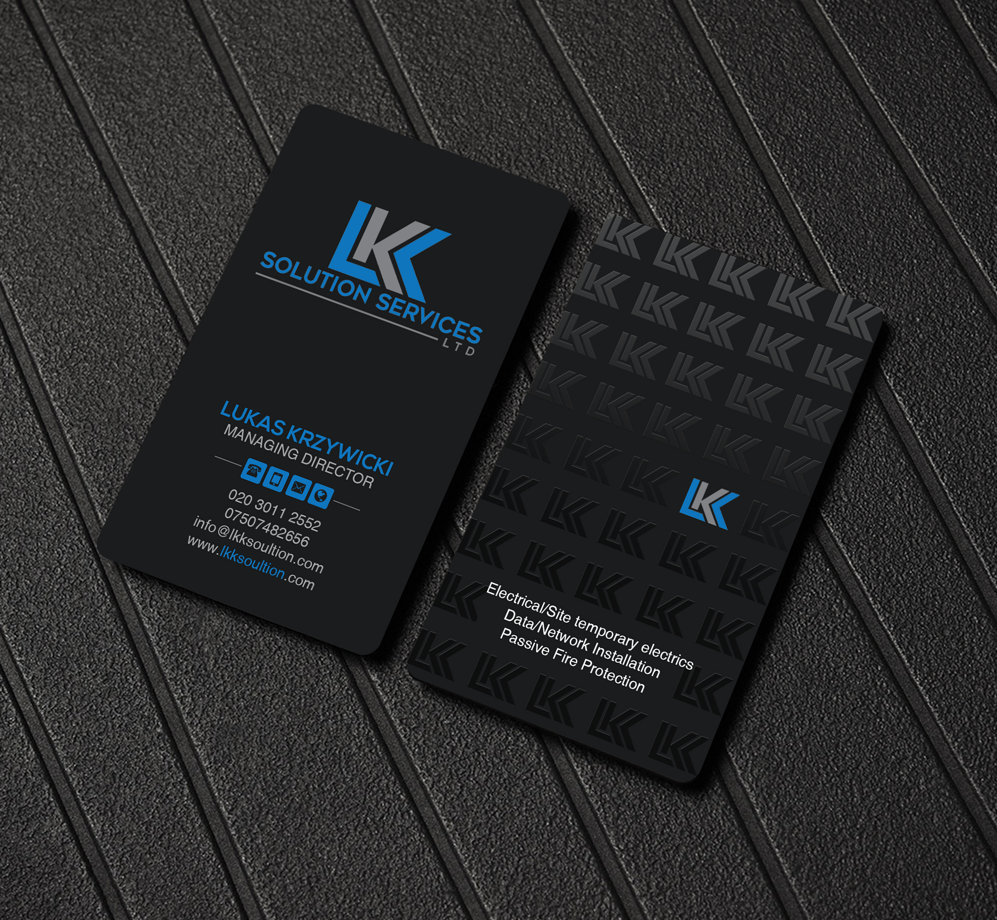 Business Card Design by Creations Box 2015 for LKK SOLUTION SERVICES LTD | Design #27495361