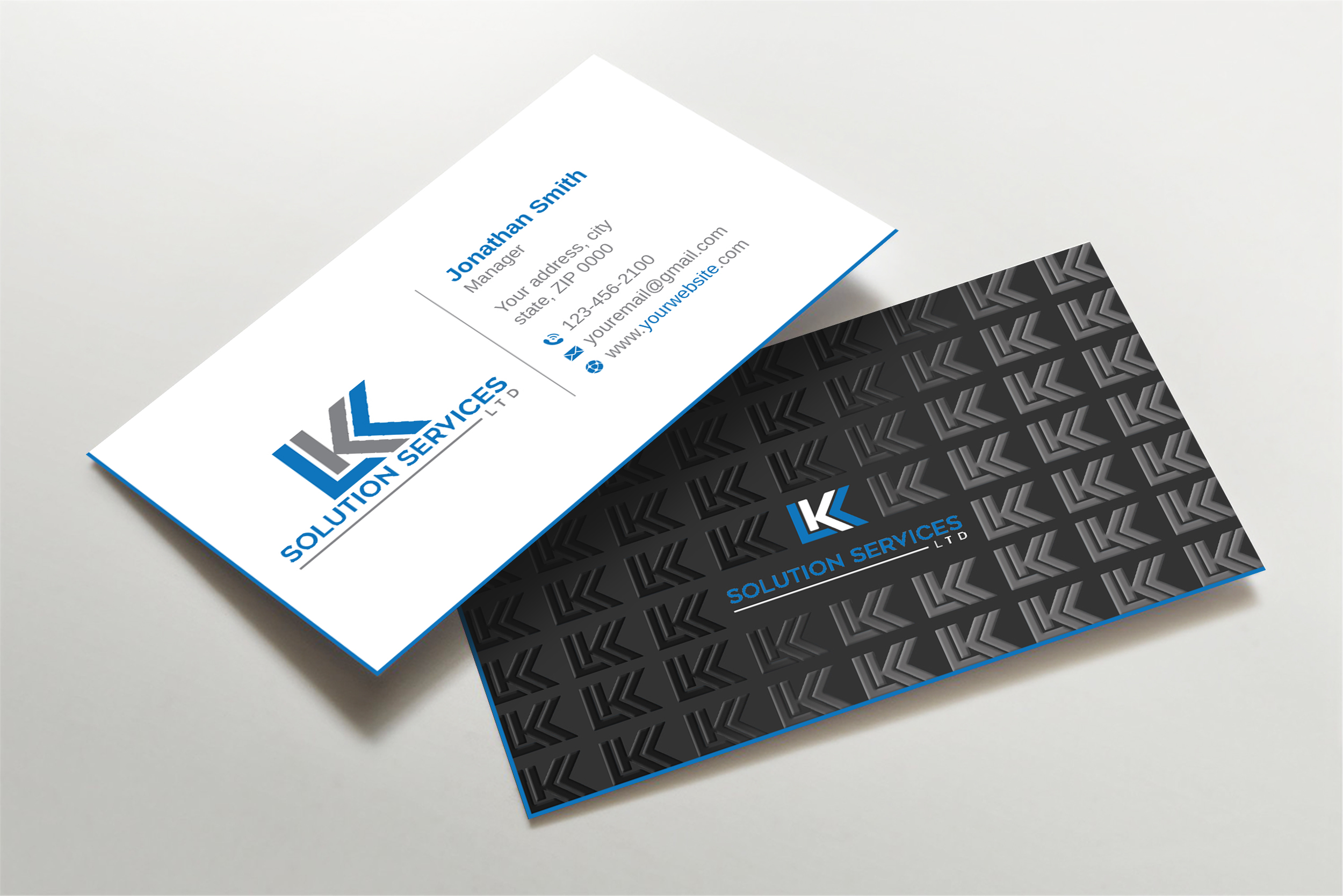 Business Card Design by LAXMI DESIGNHUB for LKK SOLUTION SERVICES LTD | Design #27464579