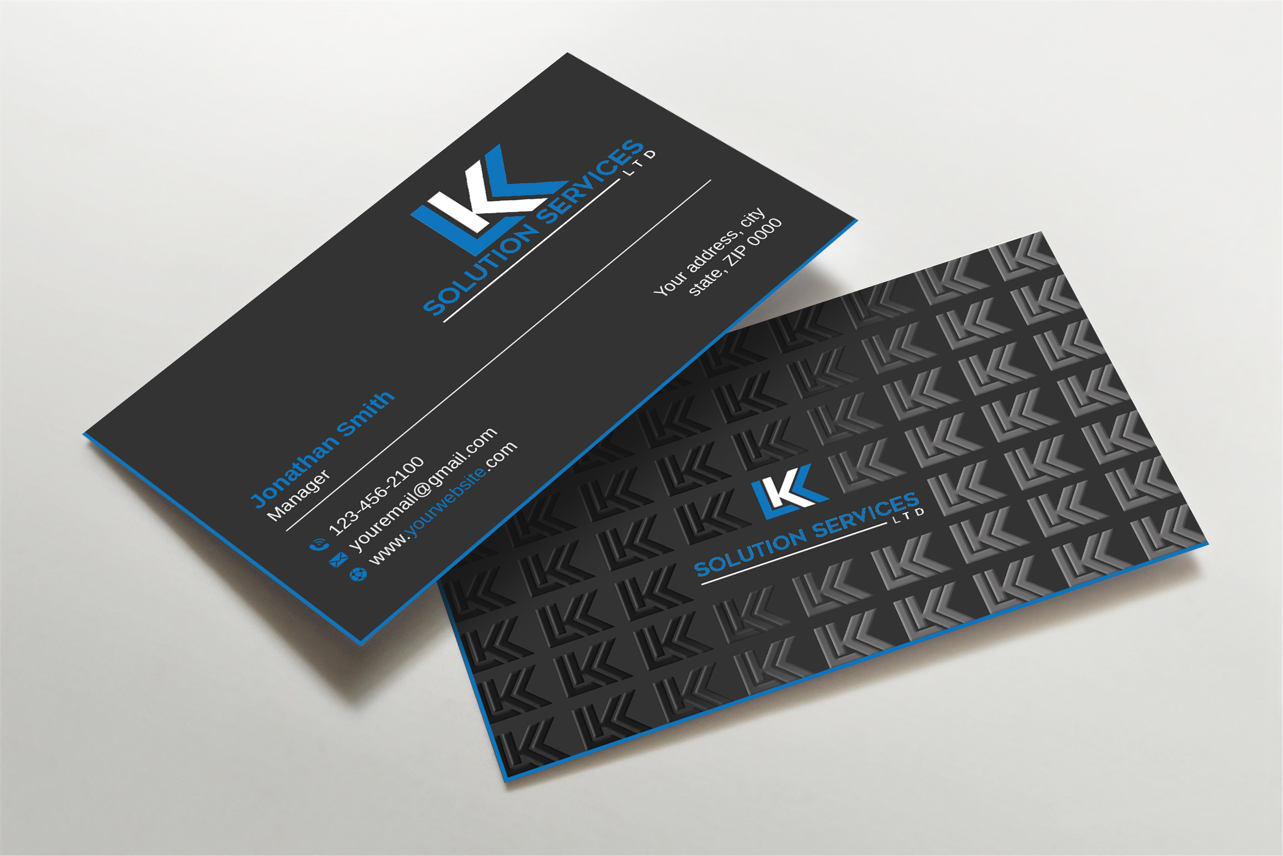 Business Card Design by LAXMI DESIGNHUB for LKK SOLUTION SERVICES LTD | Design #27464580