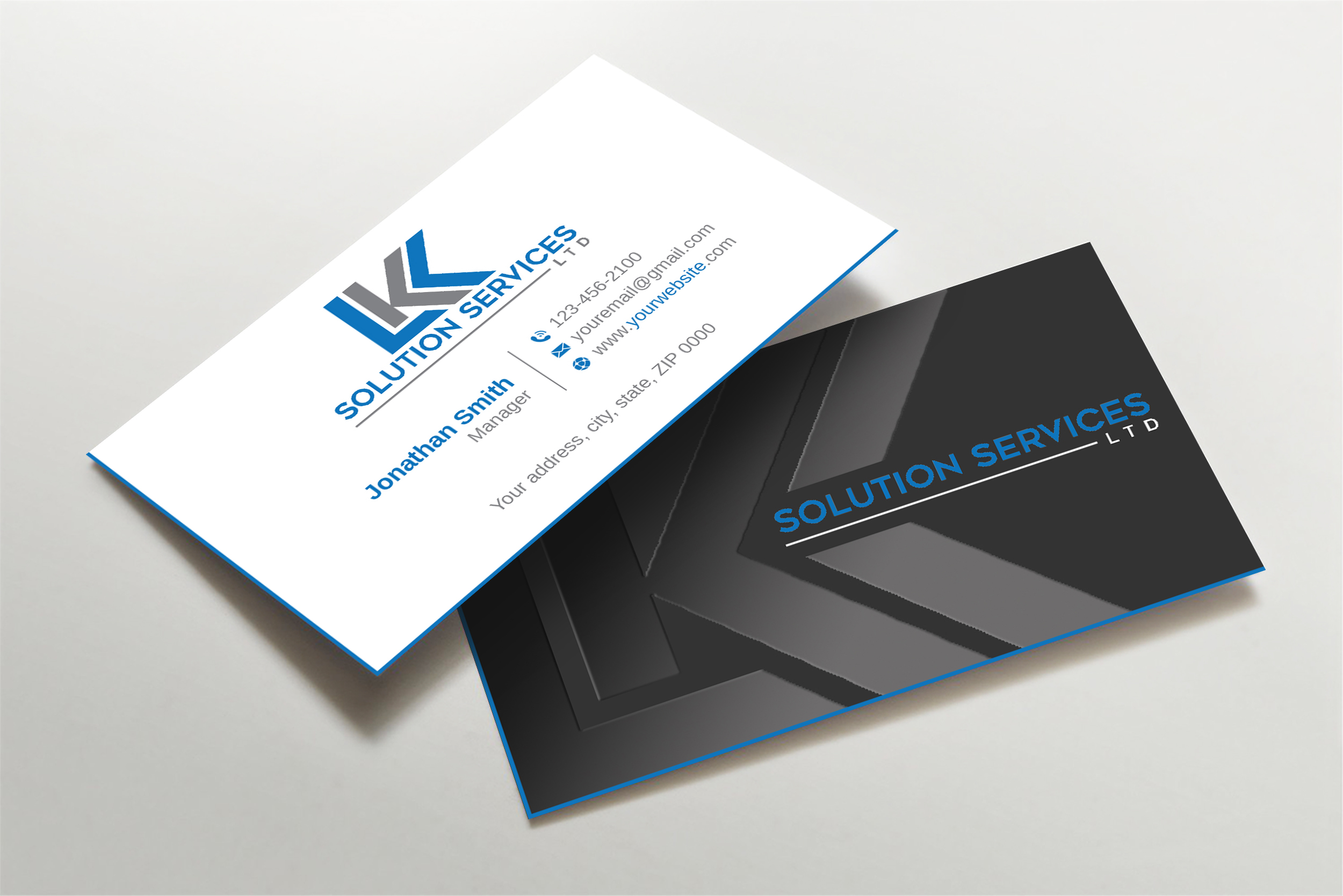 Business Card Design by LAXMI DESIGNHUB for LKK SOLUTION SERVICES LTD | Design #27464591