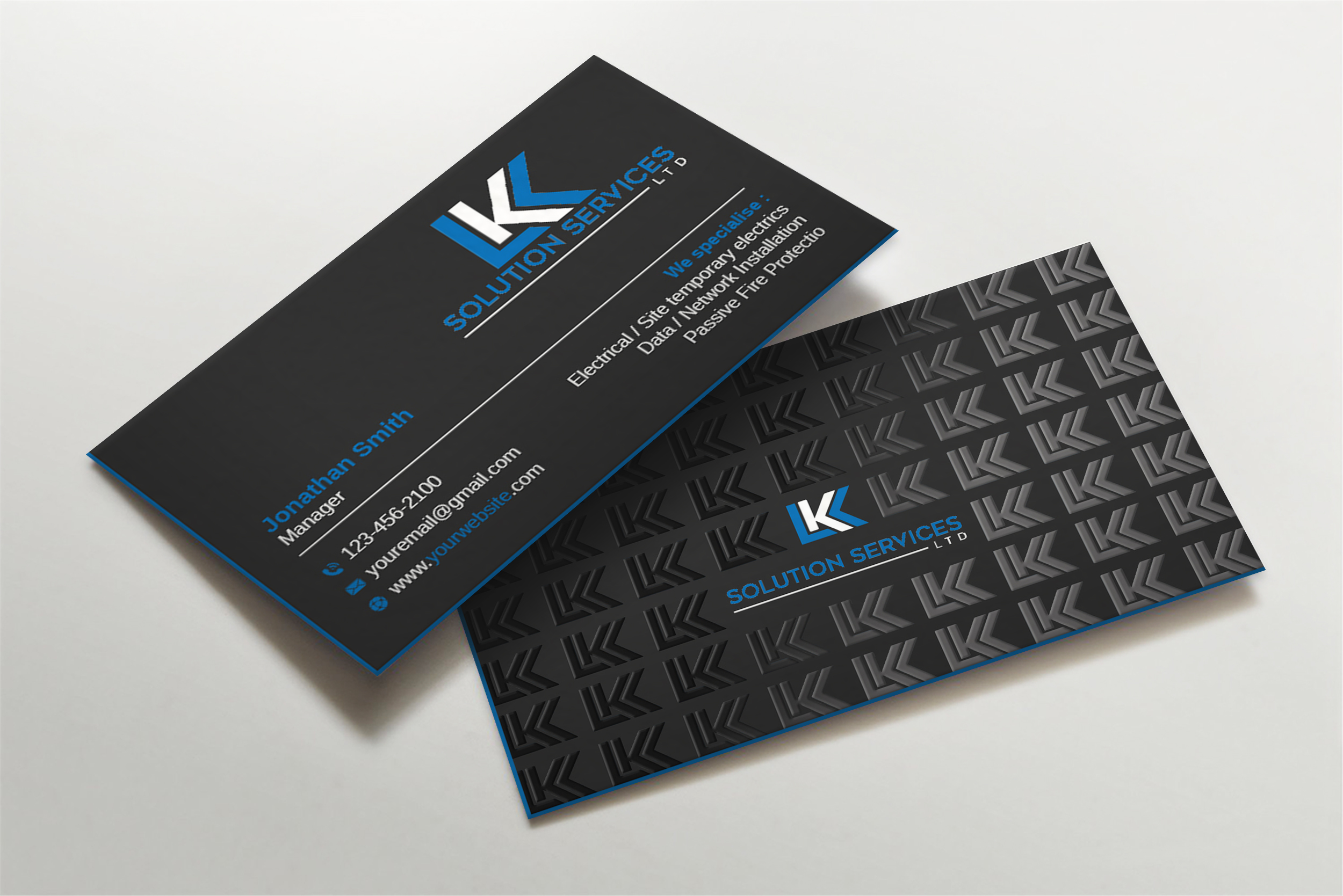 Business Card Design by LAXMI DESIGNHUB for LKK SOLUTION SERVICES LTD | Design #27647227