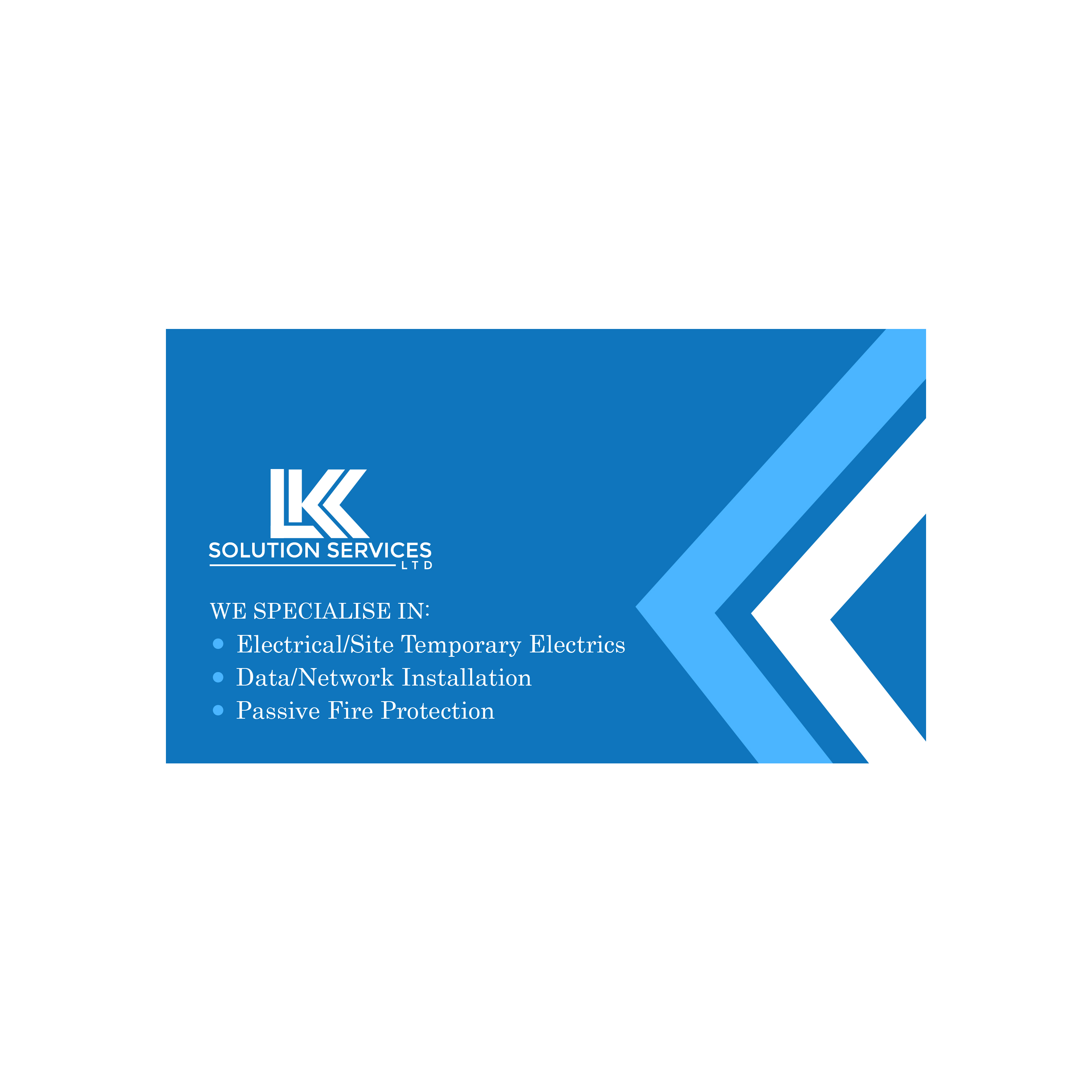 Diseño de Tarjeta de Presentación por JAMIL - Creative Designer para LKK SOLUTION SERVICES LTD | Diseño #27465974