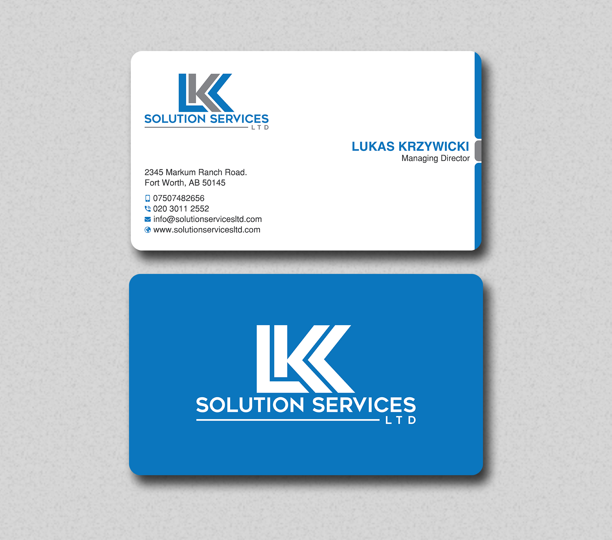 Business Card Design by Uttom 2 for LKK SOLUTION SERVICES LTD | Design #27466233