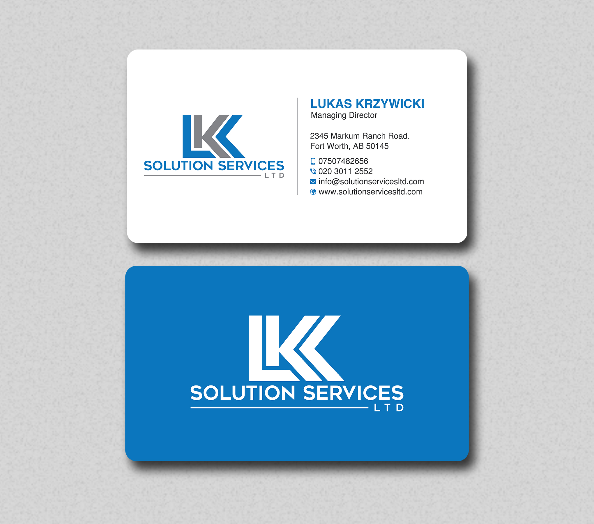 Business Card Design by Uttom 2 for LKK SOLUTION SERVICES LTD | Design #27466235