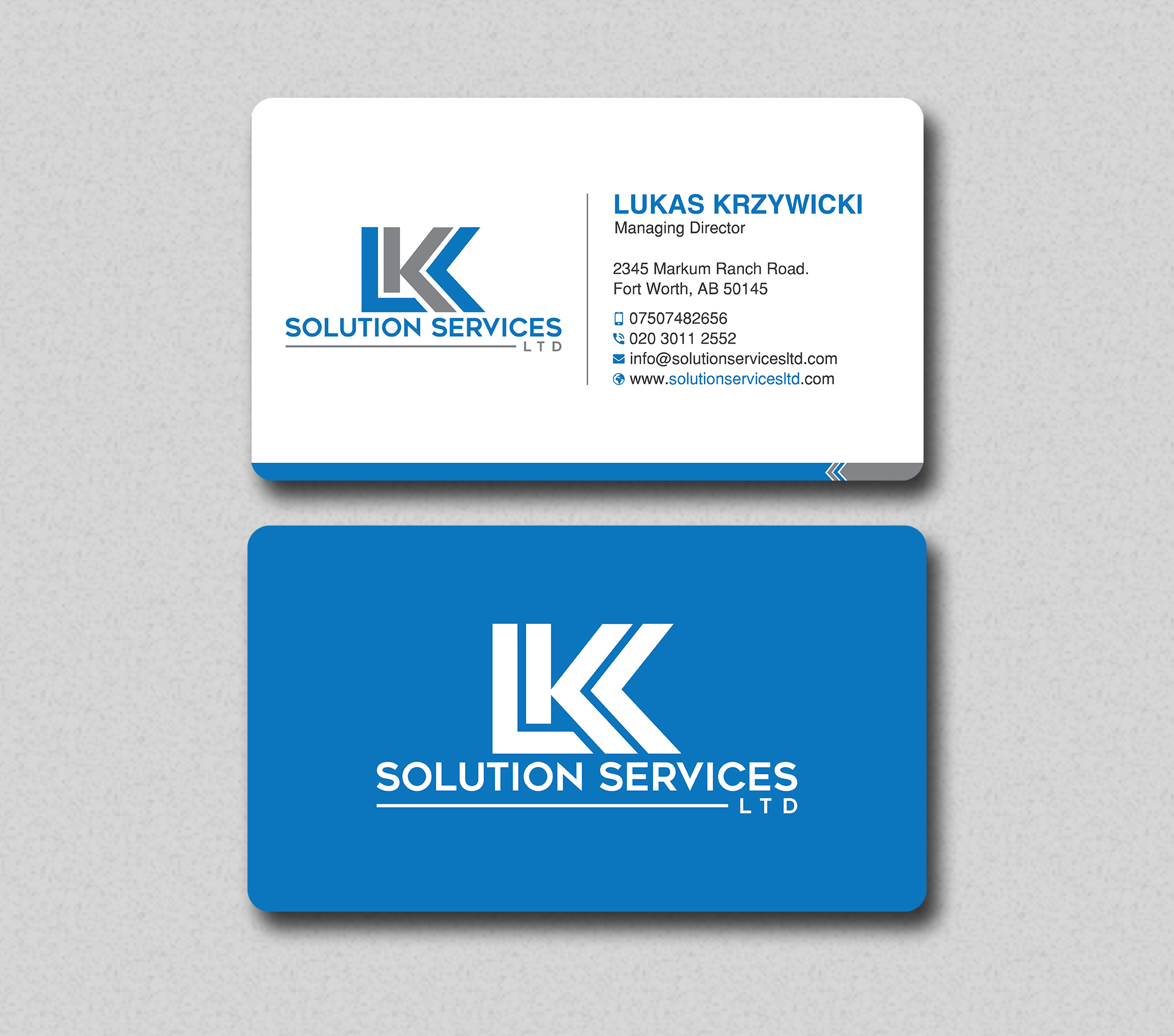 Business Card Design by Uttom 2 for LKK SOLUTION SERVICES LTD | Design #27466242