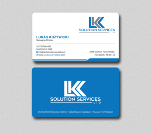 Business Card Design by Uttom 2 for LKK SOLUTION SERVICES LTD | Design: #27466244