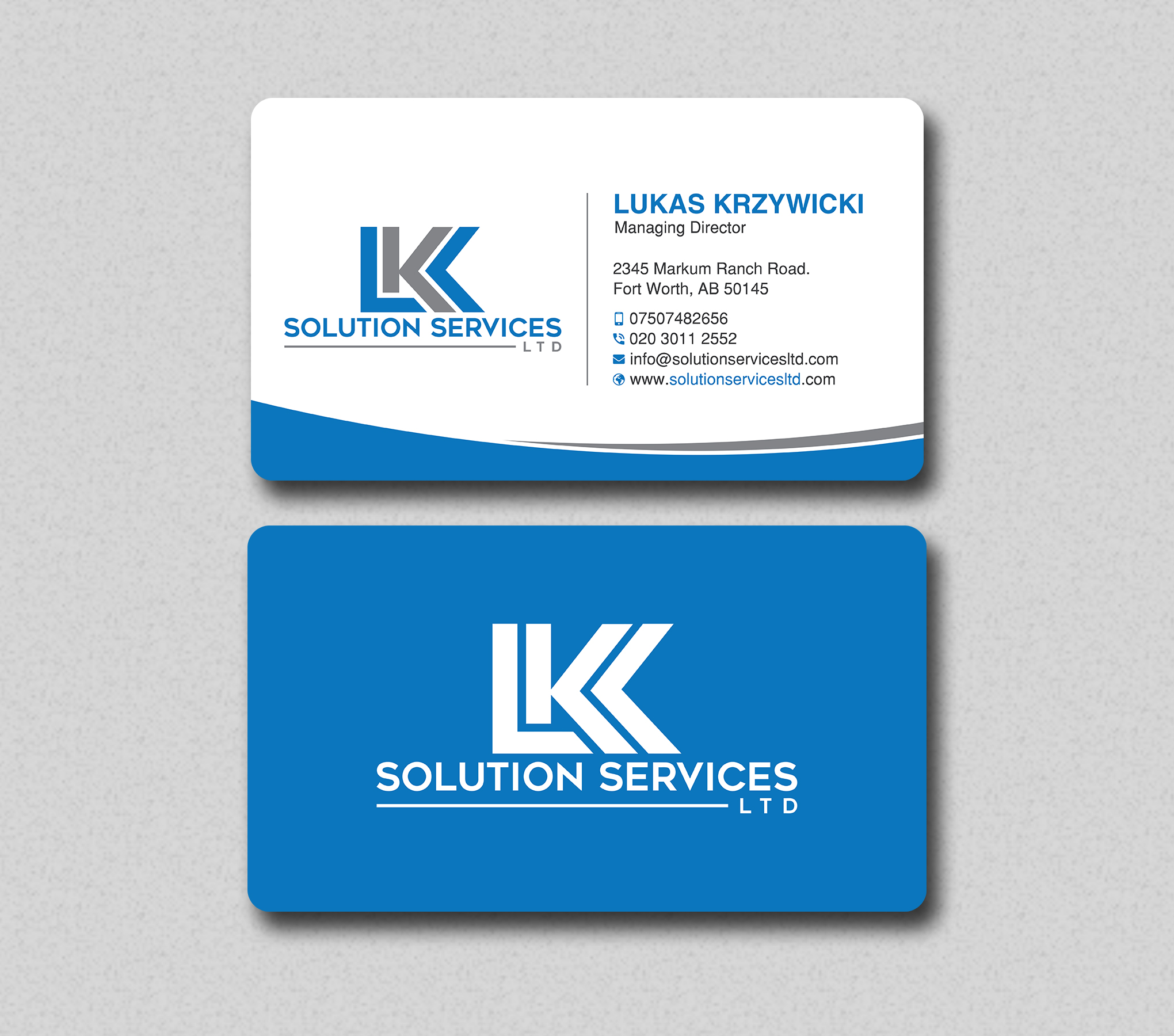 Business Card Design by Uttom 2 for LKK SOLUTION SERVICES LTD | Design #27466245