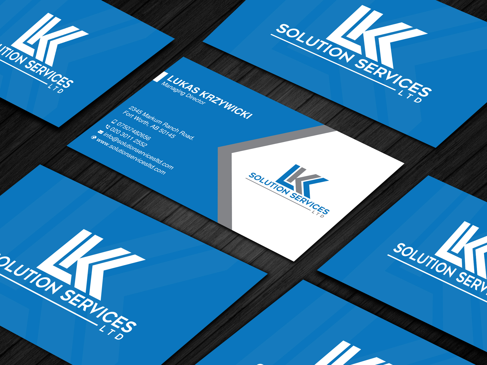 Visitenkarten-Design von Uttom 2 für LKK SOLUTION SERVICES LTD | Design #27466331
