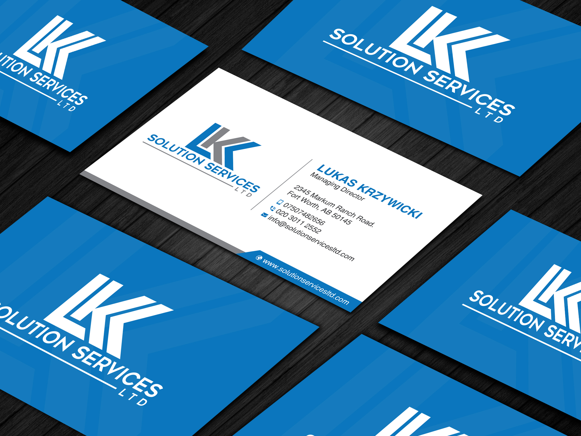 Business Card Design by Uttom 2 for LKK SOLUTION SERVICES LTD | Design #27466333