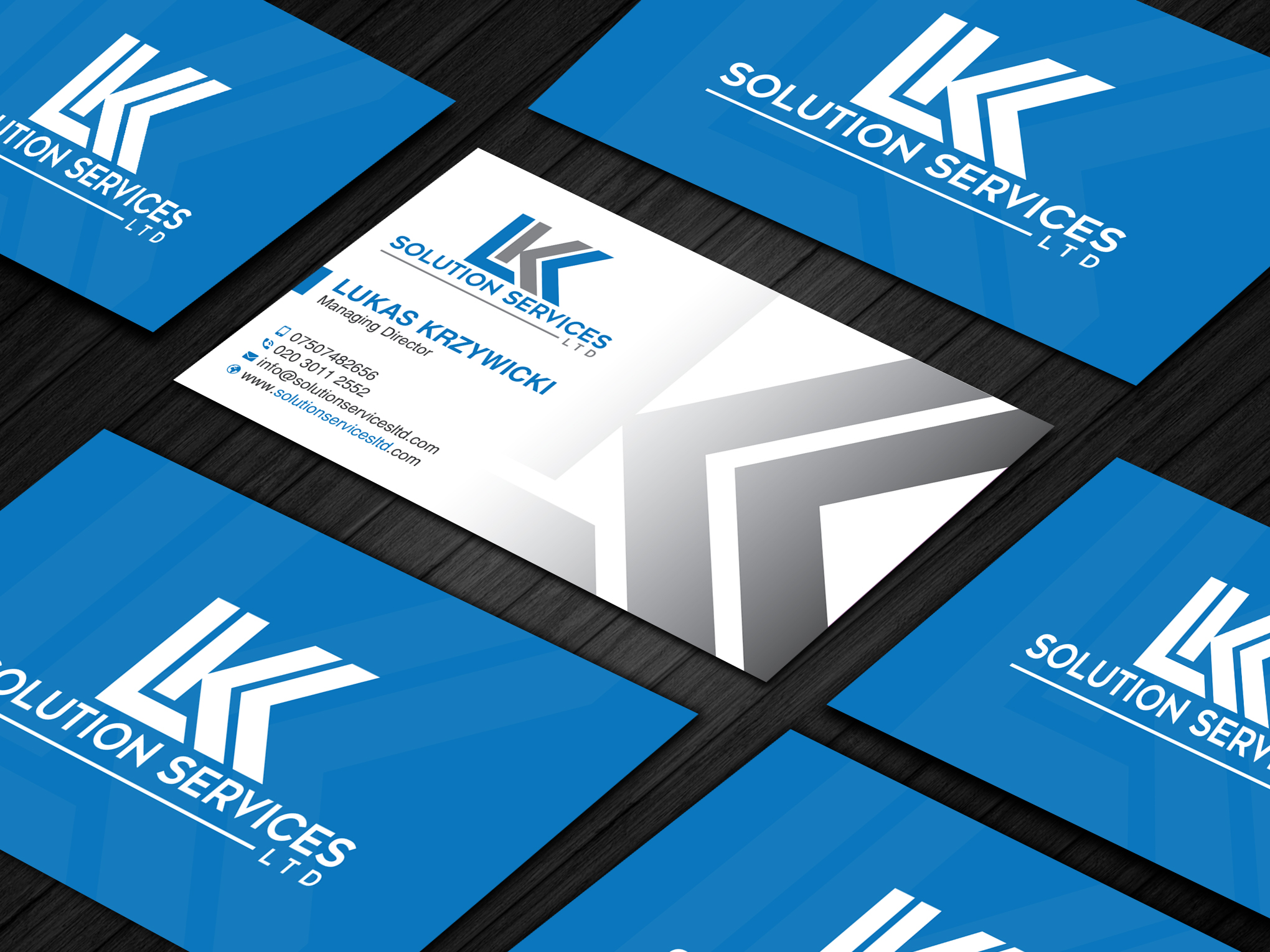 Business Card Design by Uttom 2 for LKK SOLUTION SERVICES LTD | Design #27466334