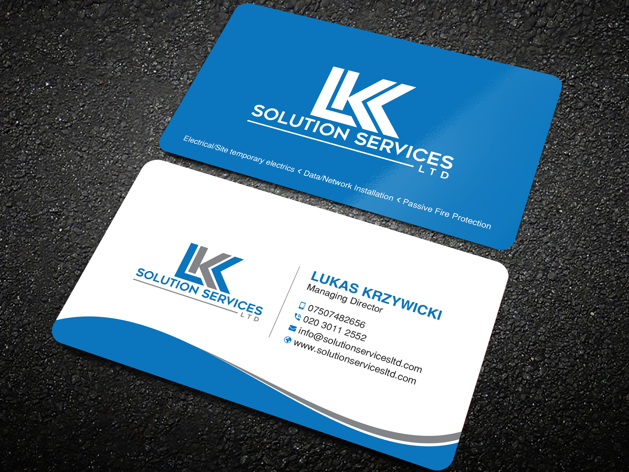 Business Card Design by Uttom 2 for LKK SOLUTION SERVICES LTD | Design #27480017