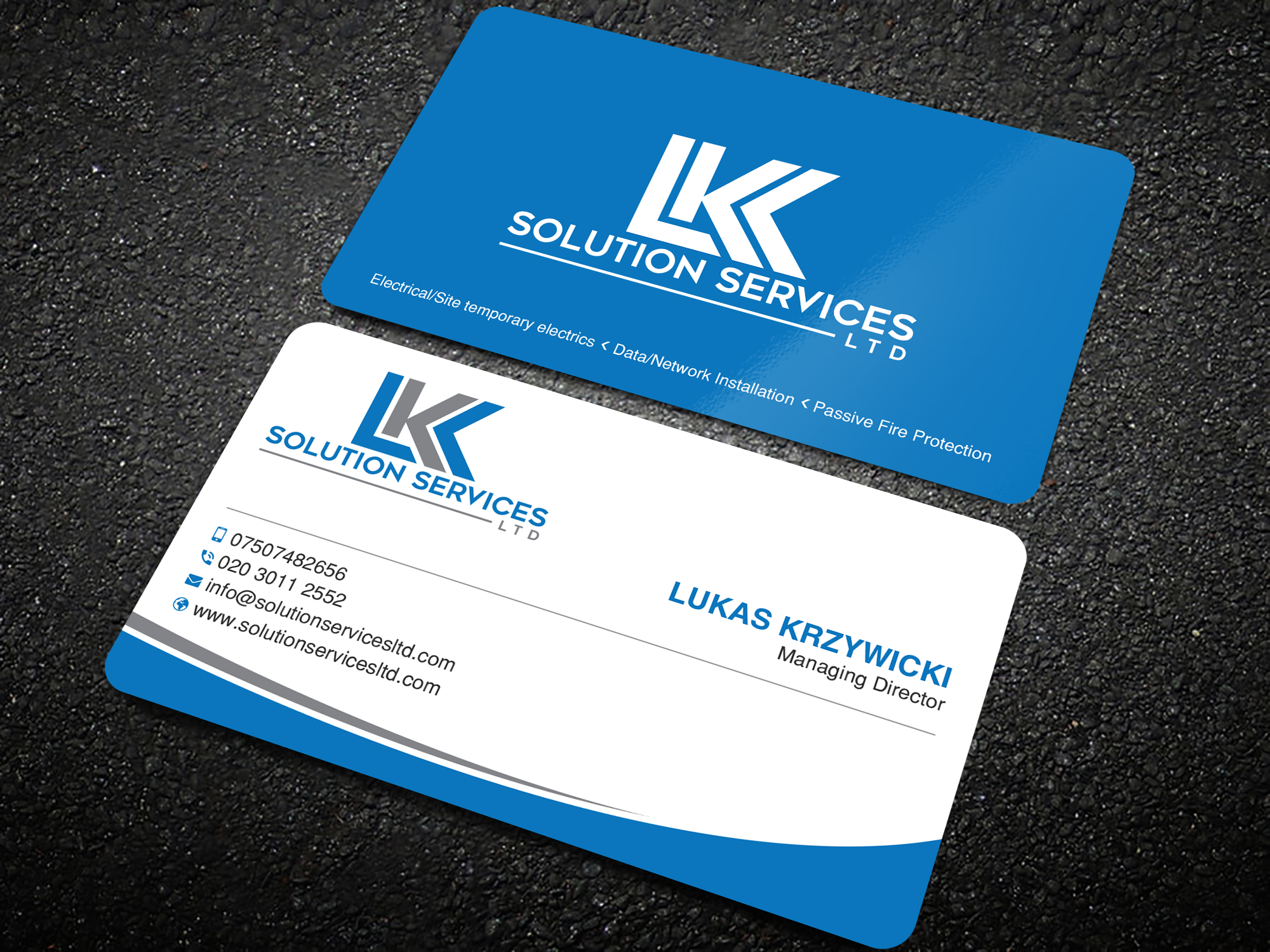 Business Card Design by Uttom 2 for LKK SOLUTION SERVICES LTD | Design #27480019