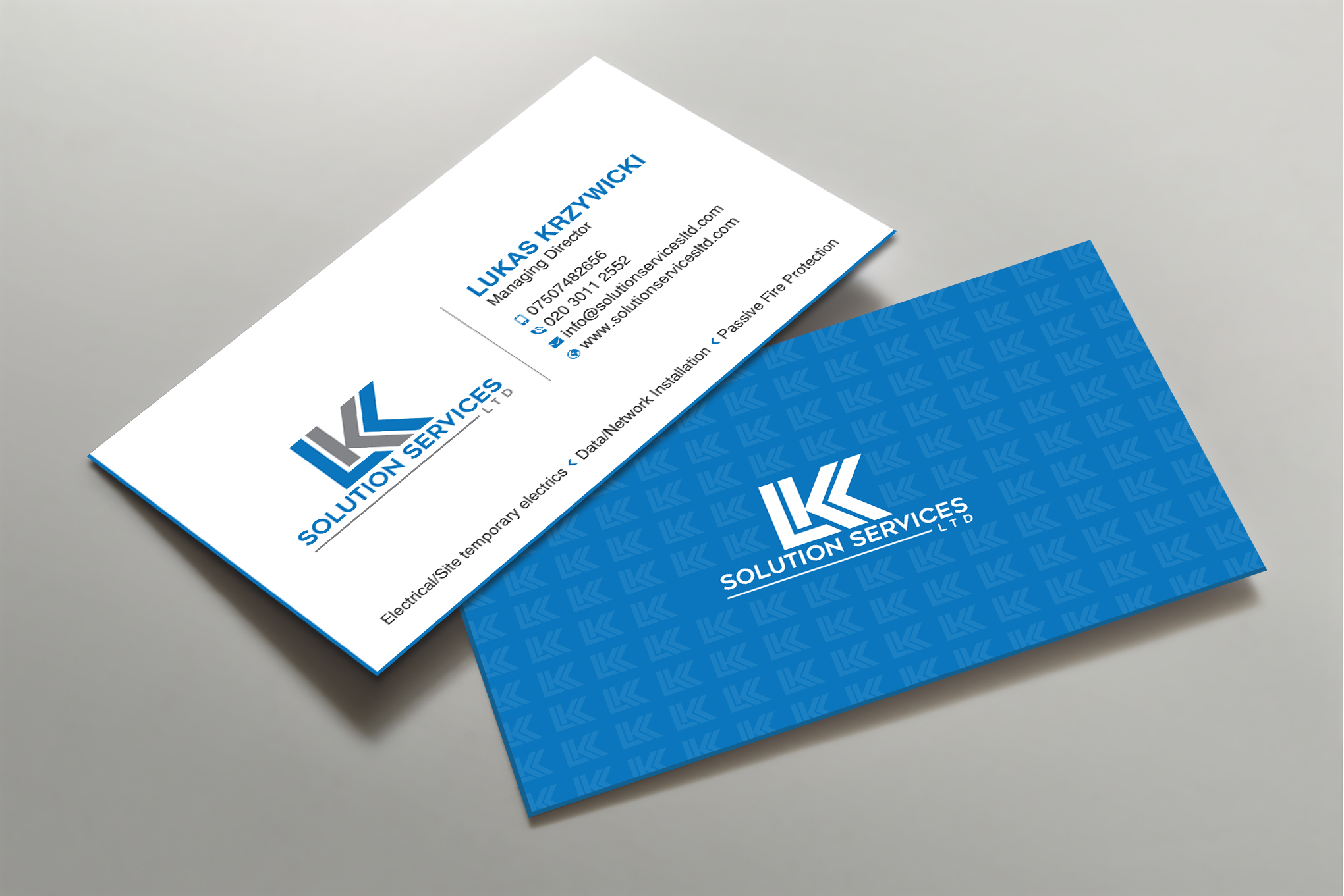 Business Card Design by Uttom 2 for LKK SOLUTION SERVICES LTD | Design #27480028