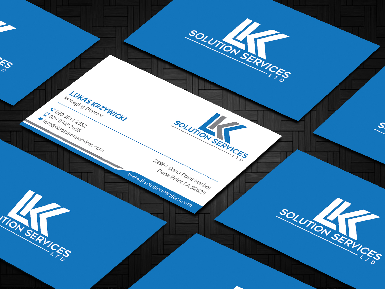 Visitenkarten-Design von DesignShout für LKK SOLUTION SERVICES LTD | Design #27467170