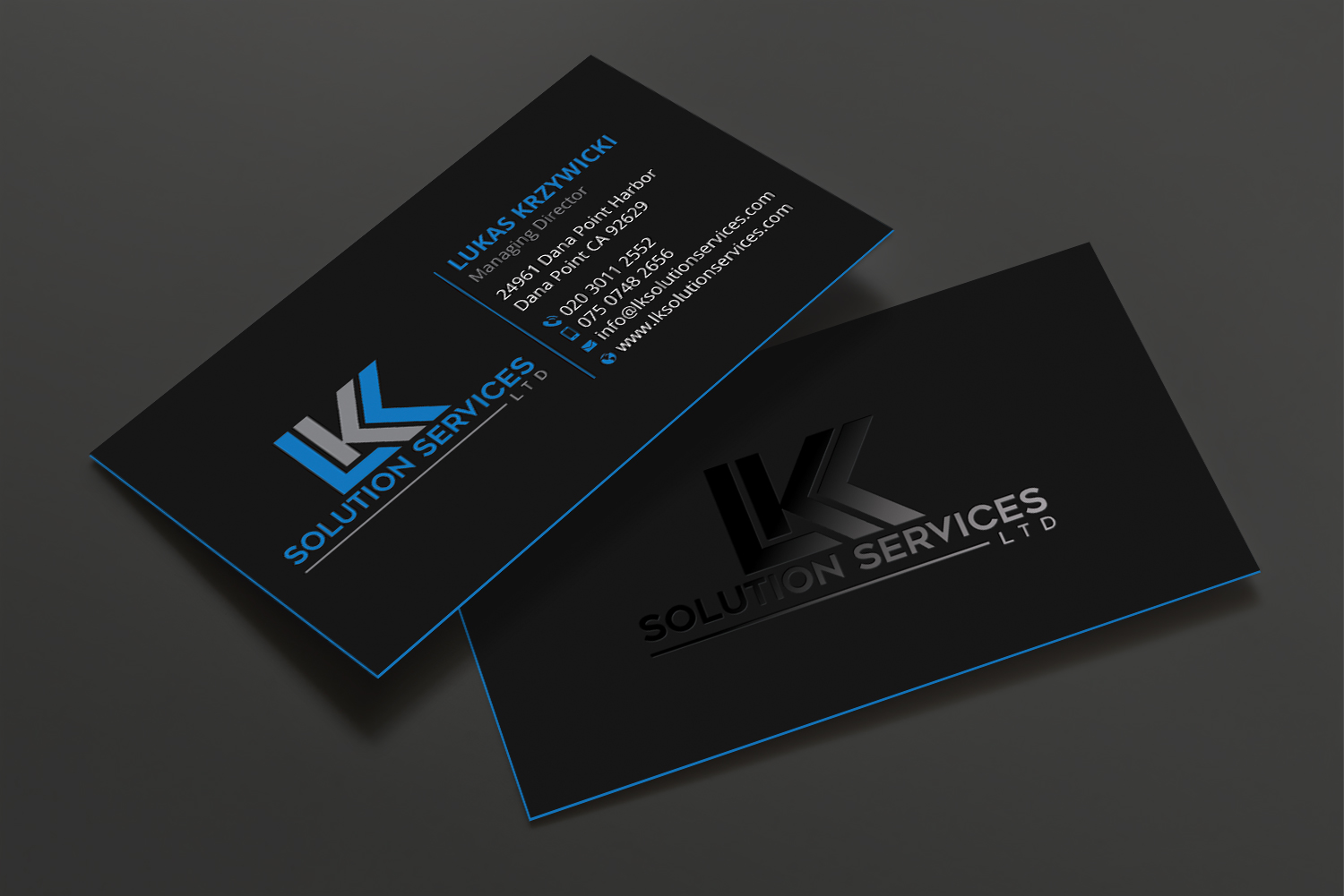 Business Card Design by DesignShout for LKK SOLUTION SERVICES LTD | Design #27467339