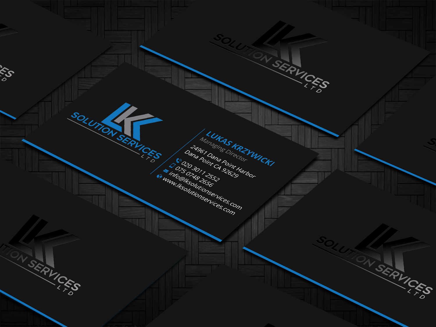 Visitenkarten-Design von DesignShout für LKK SOLUTION SERVICES LTD | Design #27467342