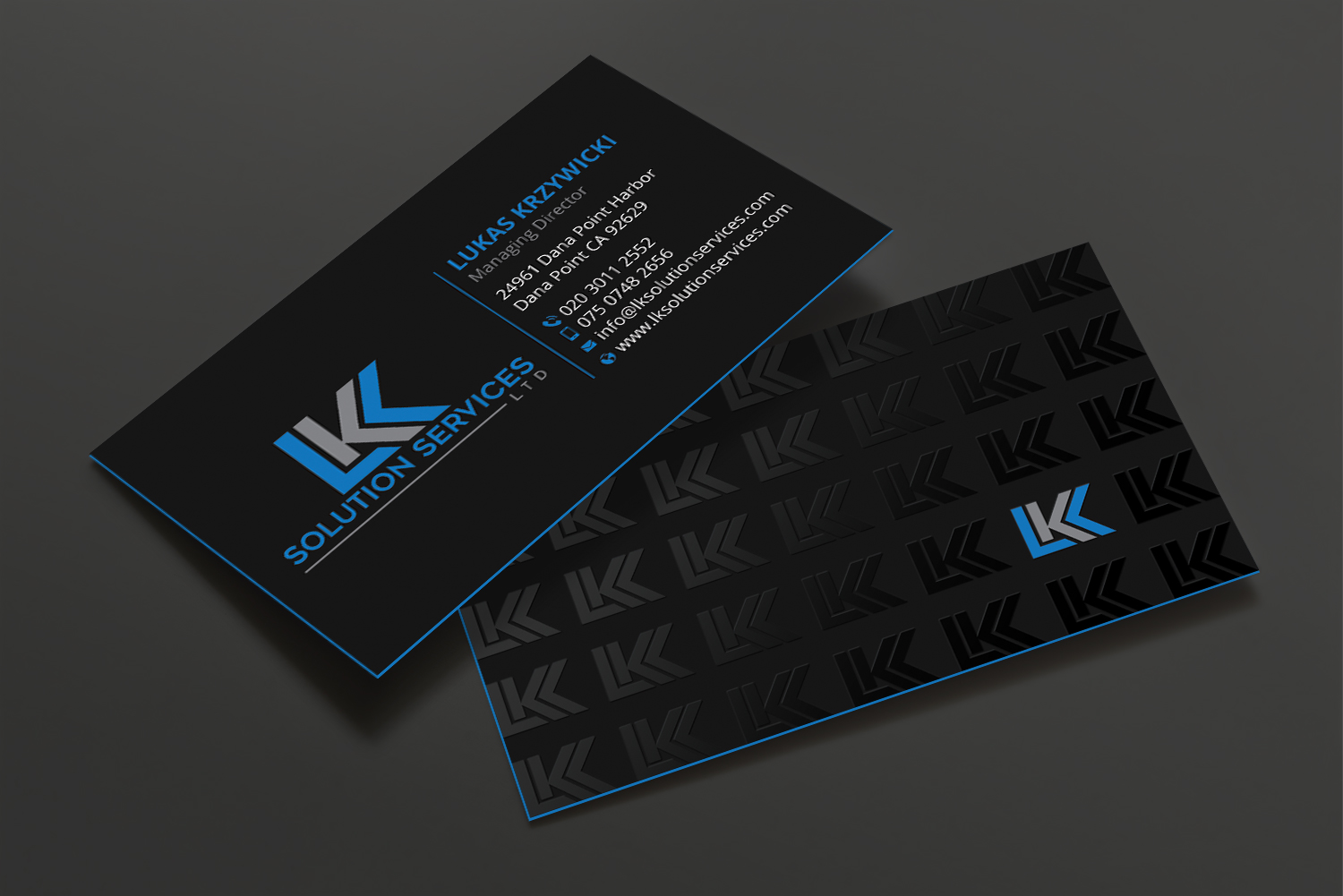 Business Card Design by DesignShout for LKK SOLUTION SERVICES LTD | Design #27467375