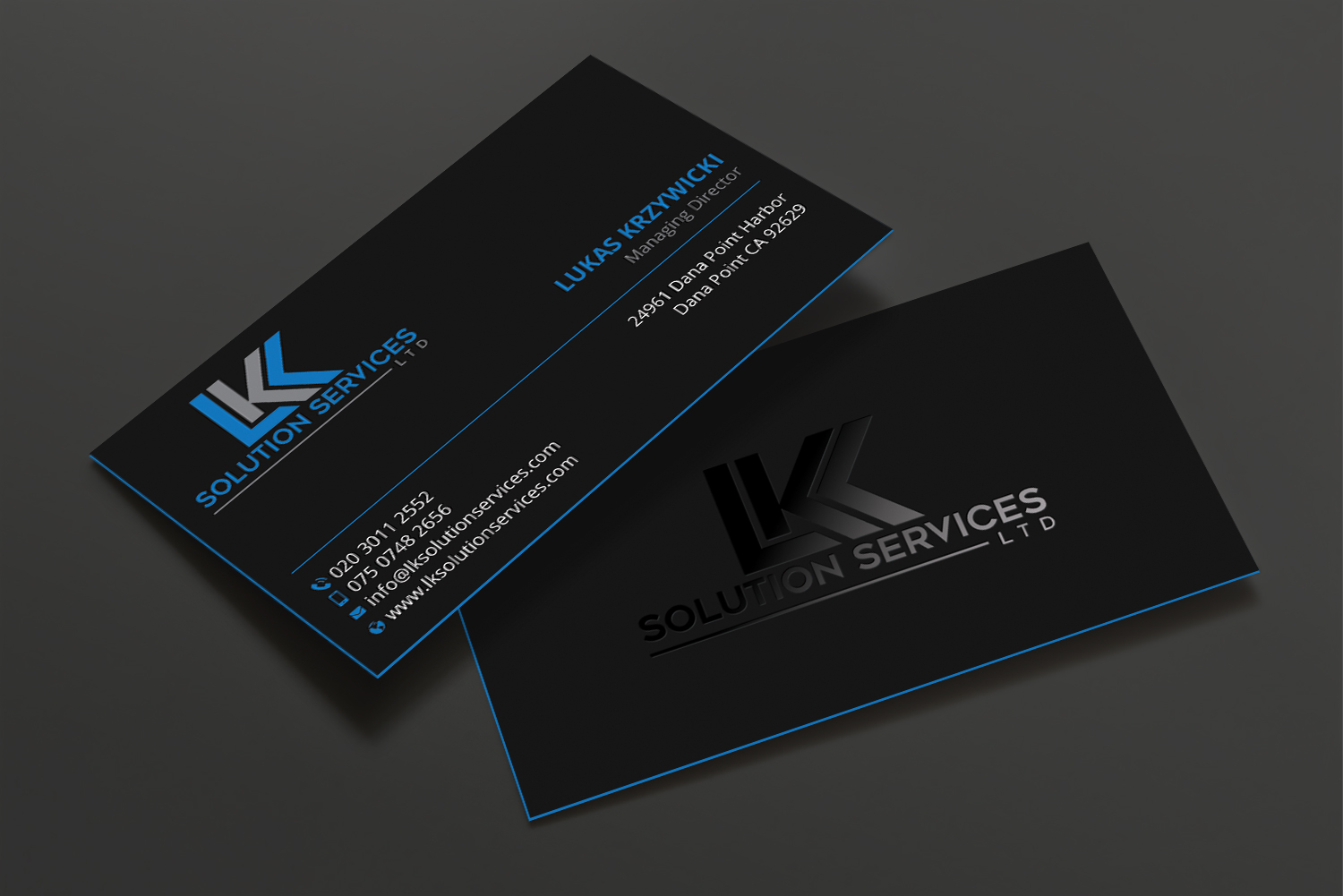 Business Card Design by DesignShout for LKK SOLUTION SERVICES LTD | Design #27467447