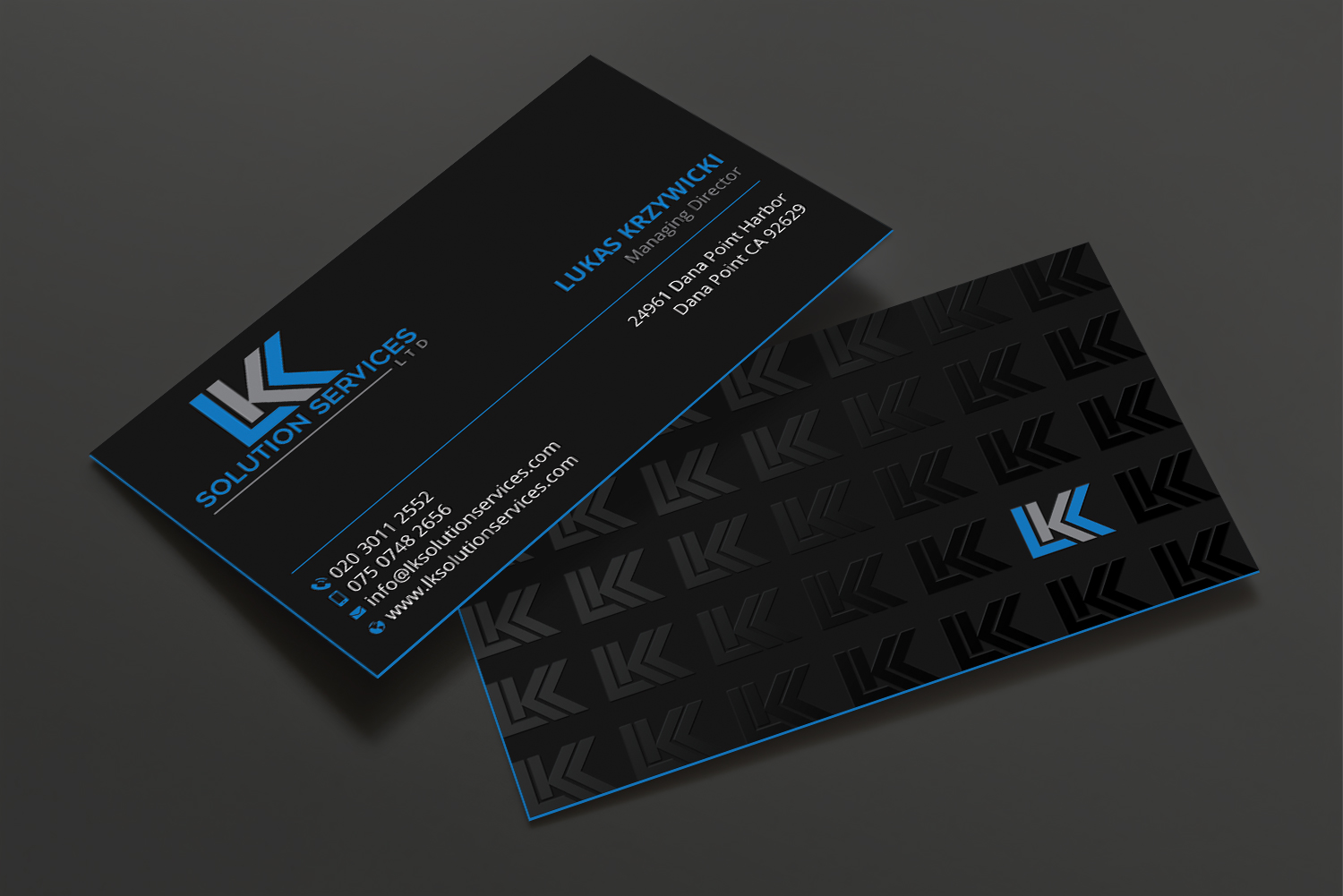 Business Card Design by DesignShout for LKK SOLUTION SERVICES LTD | Design #27467449