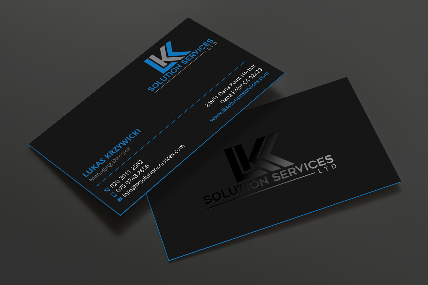 Business Card Design by DesignShout for LKK SOLUTION SERVICES LTD | Design #27467467