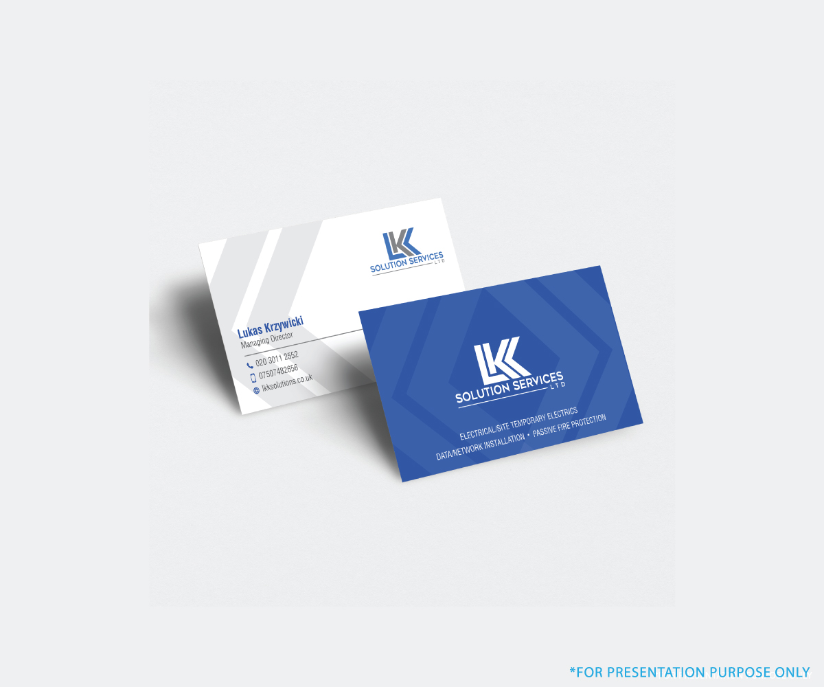 Business Card Design by Graphic_Dune for LKK SOLUTION SERVICES LTD | Design #27471091