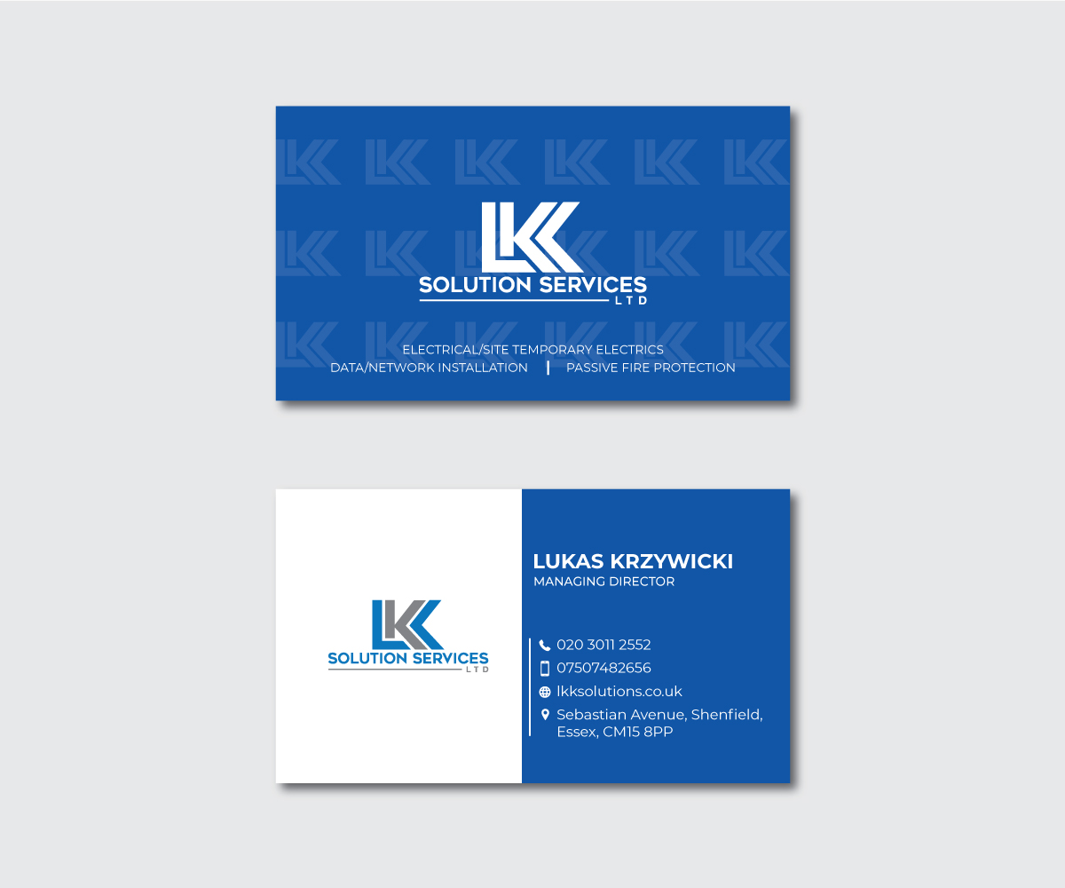 Business Card Design by Graphic_Dune for LKK SOLUTION SERVICES LTD | Design #27478659