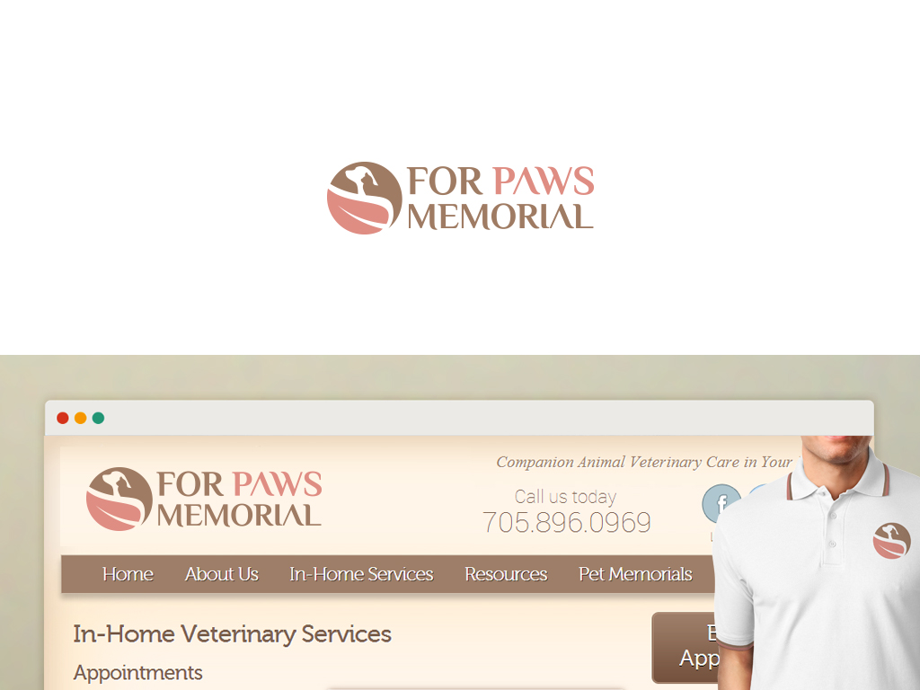 Logo Design by damakyjr for For Paws Memorial | Design #3105138