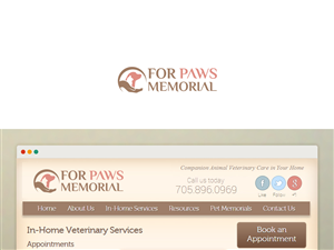Logo Design by damakyjr for For Paws Memorial | Design: #3105221