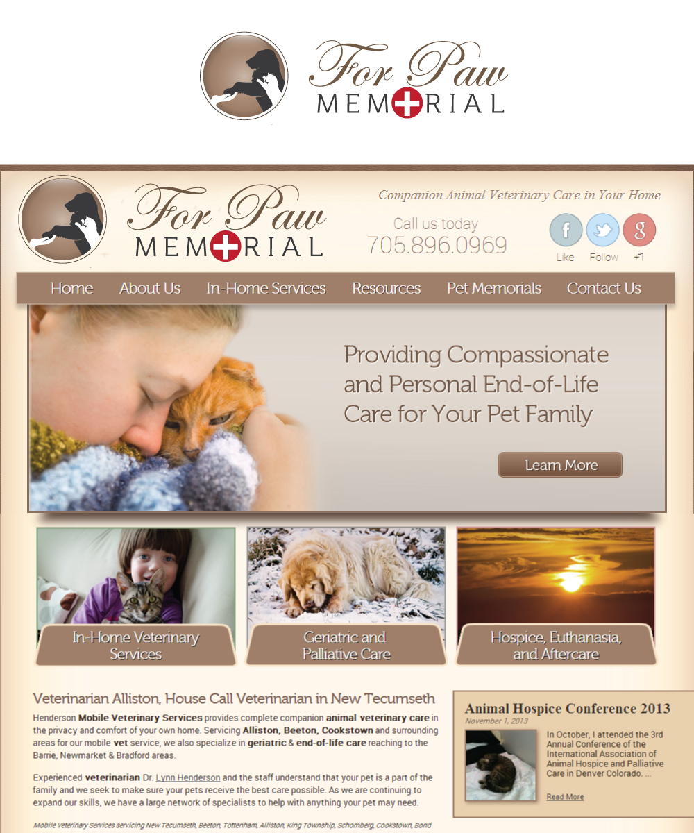 Logo Design by DraganDesign for For Paws Memorial | Design #3079141