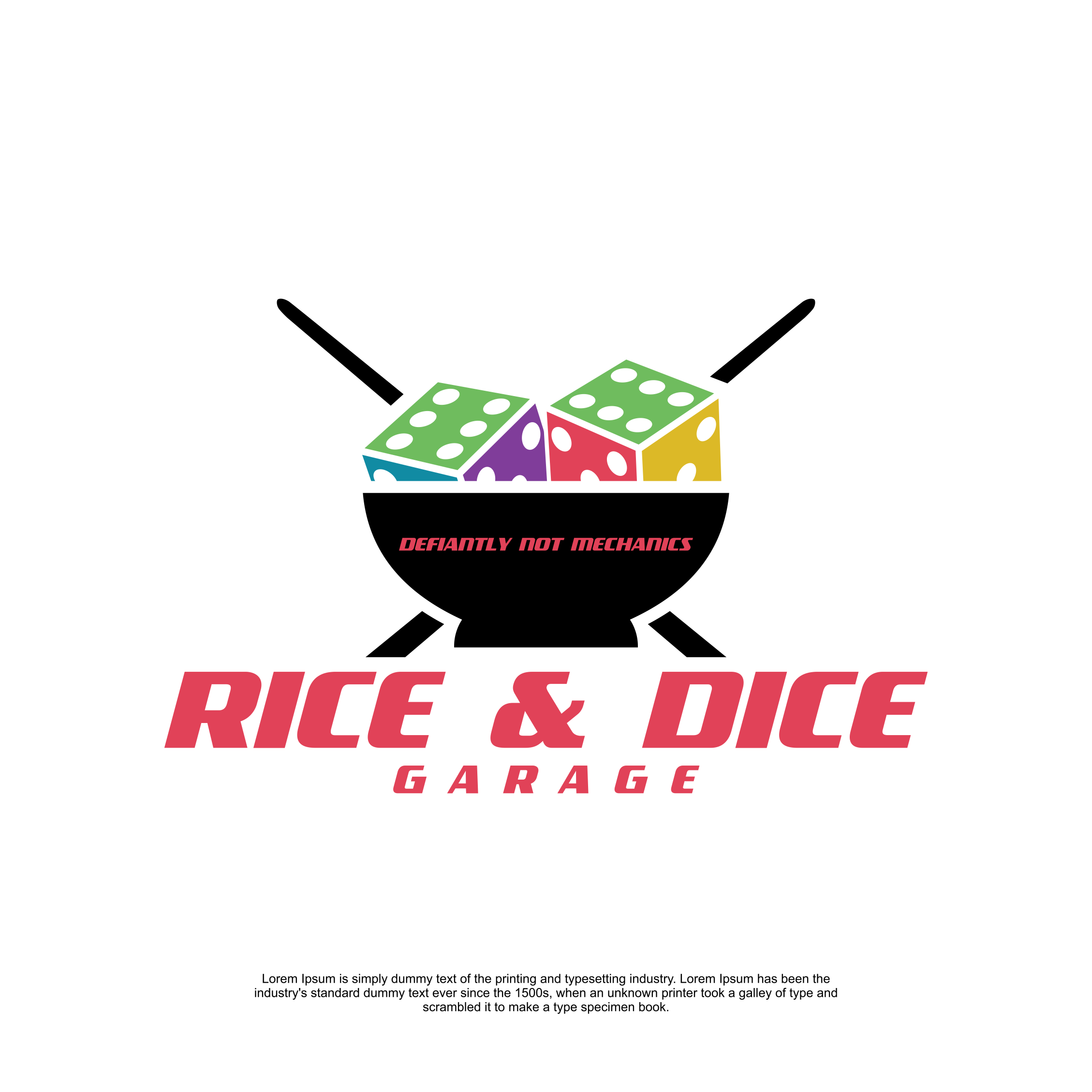 Logo Design by anakcrowd for Rice & dice  | Design: #27470273
